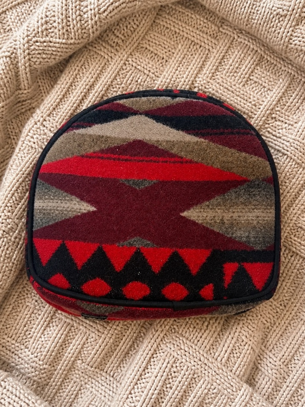 NWOT PENDELTON Geometric Red and Black unisex Accessory Pouch